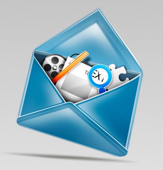 Stylish Mail Icon Stylish Mail Icon