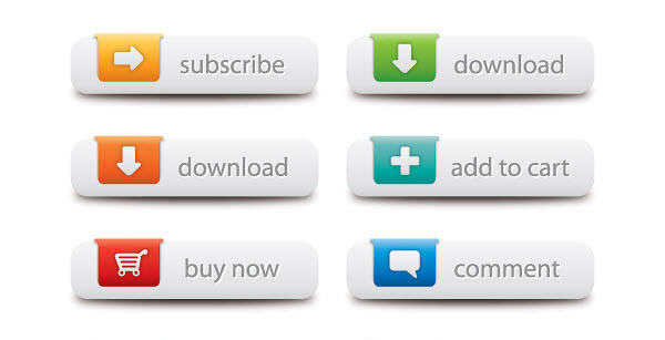 Web Buttons Vector Graphic