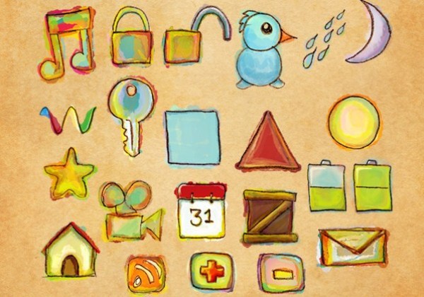 watercolor-free-icon-pack watercolor-free-icon-pack