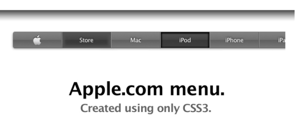 Apple Menu Created Using Only CSS3 Apple Menu Created Using Only CSS3
