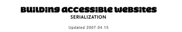 Building Accessible Websites Building Accessible Websites