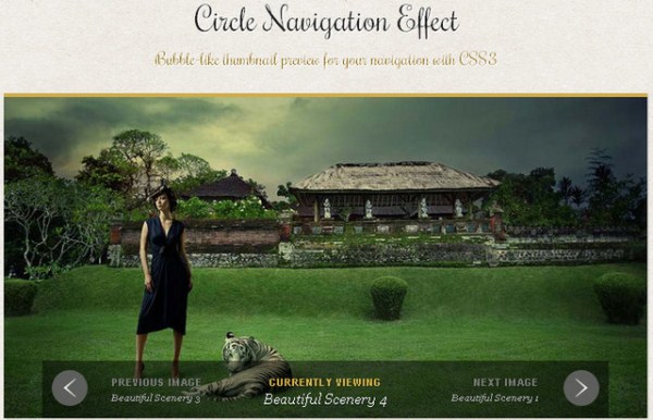 Circle Navigation Effect with CSS3 Circle Navigation Effect with CSS3