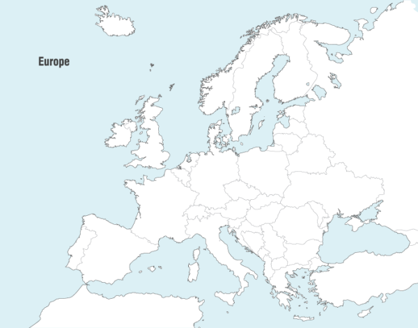 Europe Vector Map (.ai format)