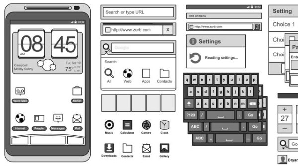 Android 2.3 Omnigraffle Stencils Android 2.3 Omnigraffle Stencils