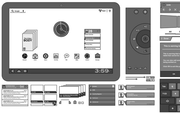 Android 3 Omnigraffle Stencils Android 3 Omnigraffle Stencils