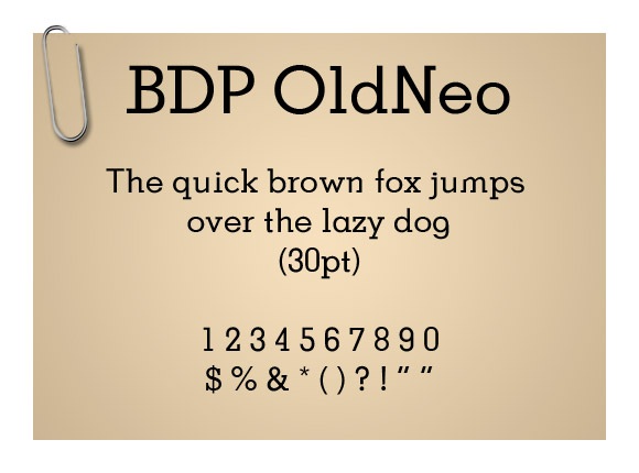 BDP OldNeo BDP OldNeo
