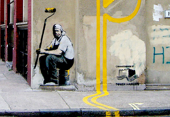 Banksy's graffiti in London