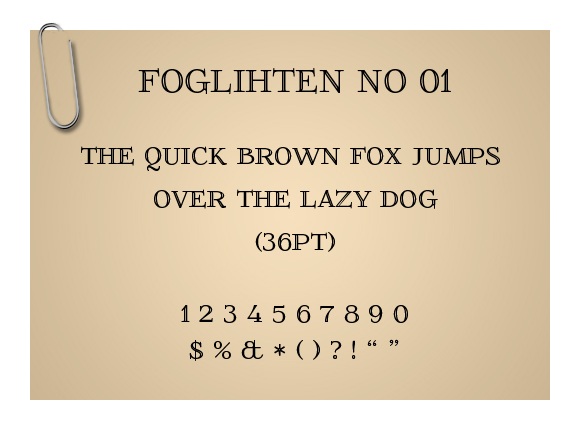 Foglihten No 01 Foglihten No 01