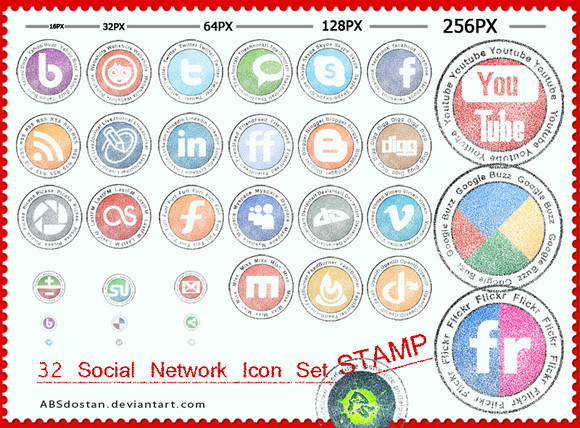 Free Stamp Social Network Icon