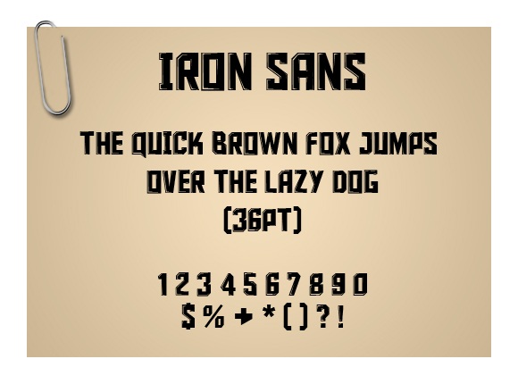 Iron Sans Iron Sans