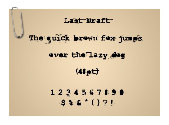 Last Draft Last Draft