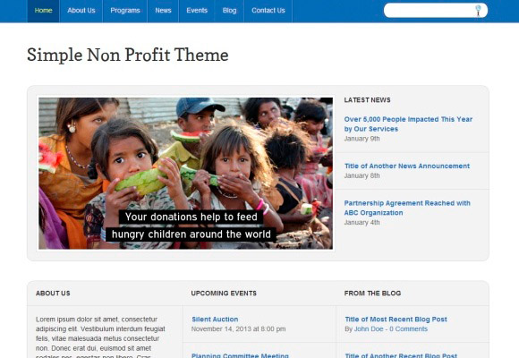 Simple Non-Profit Theme Simple Non-Profit Theme