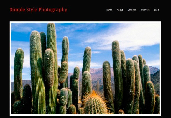 Simple Style Photography Theme Simple Style Photography Theme