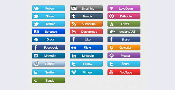 Social Icon Bars