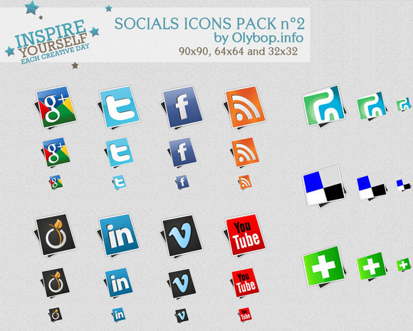 Social icons pack 2