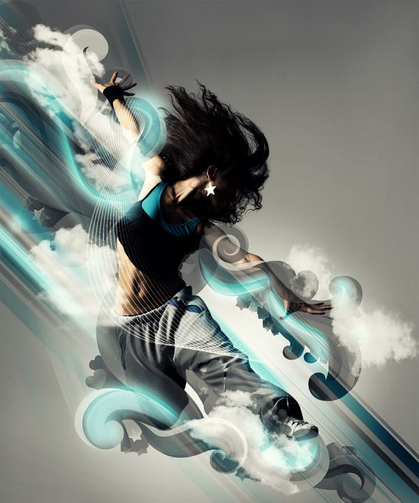 An Abstract Cloud Jumper