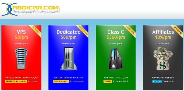 Abdicar VPS and Dedicated Servers