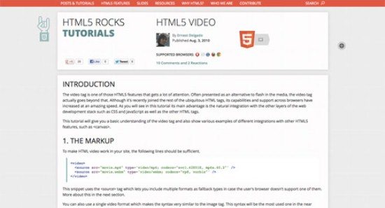 HTML5 Video by HTML5 Rocks HTML5 Video by HTML5 Rocks