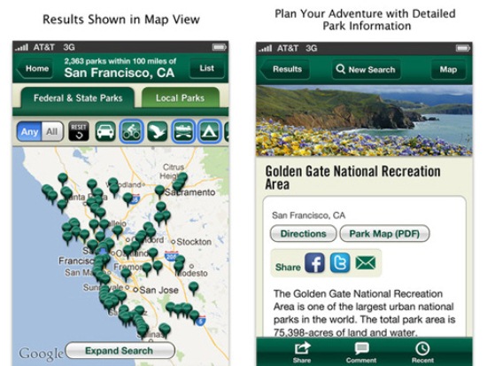Oh, Ranger! ParkFinder