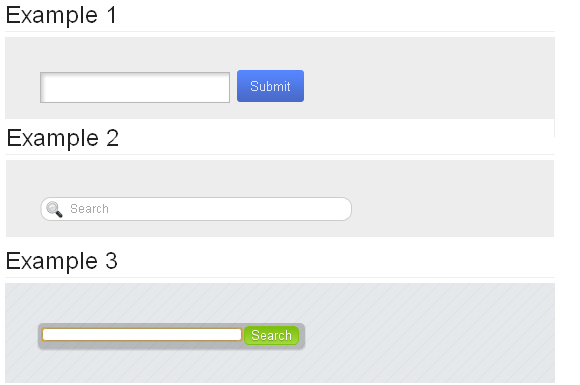 Search Boxes with HTML5 and CSS3