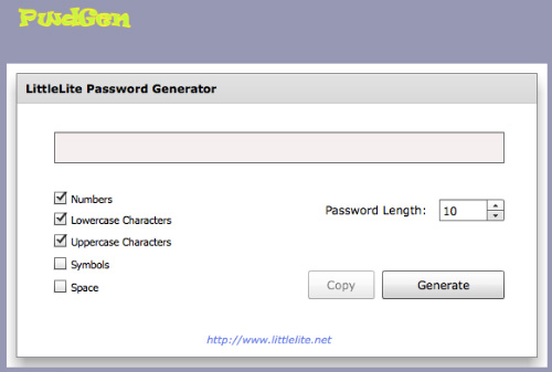 LittleLite Password Generator LittleLite Password Generator