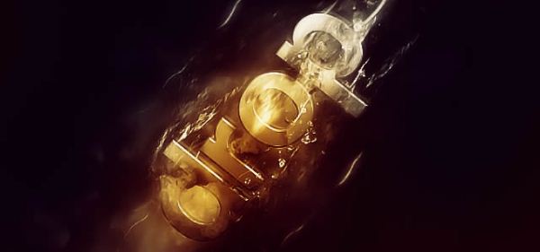 Texts Drop in Water Typography Effect Texts Drop in Water Typography Effect