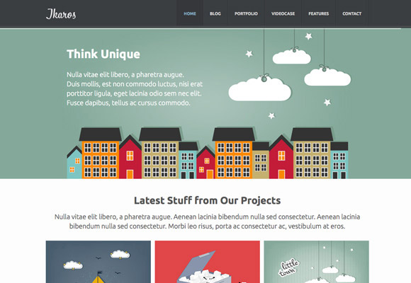 Ikaros PSD Theme Ikaros PSD Theme