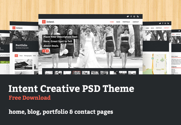 Intent PSD Theme Intent PSD Theme