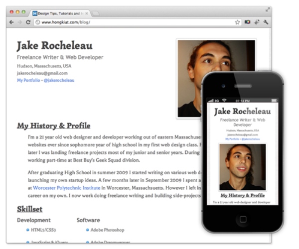 Coding a Responsive Resume in HTML5-CSS3