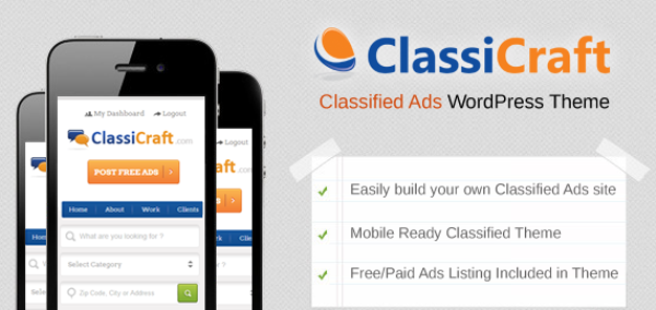 ClassiCraft Classified Ads Listing WordPress Theme
