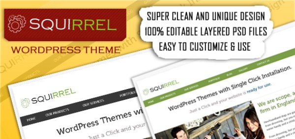 Squirrel WordPress Theme