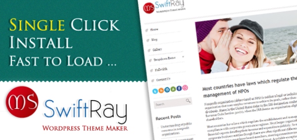 SwiftRay WordPress Theme
