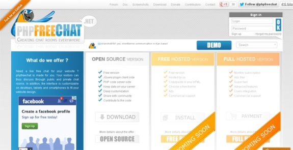 phpFreeChat - PHP Applications