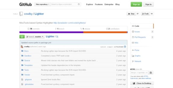 Lighter for MooTools